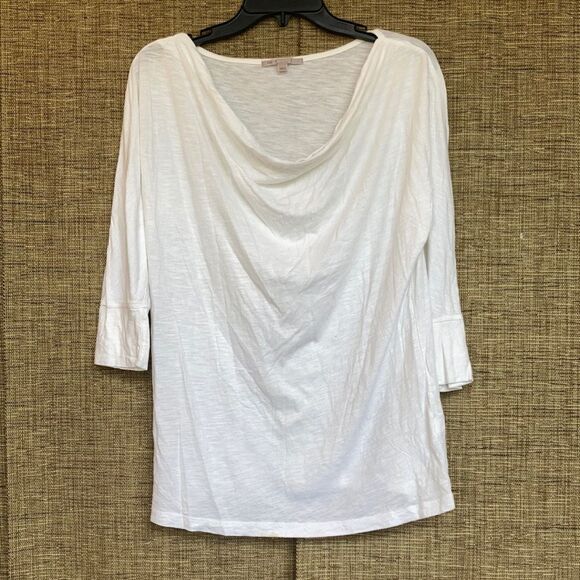GAP white cotton blend long sleeve tee - Picture 1 of 5